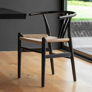 Warley Dining Chair (Pair) - Black Dining Chair Hickory Furniture Co. Hickory Furniture Co.