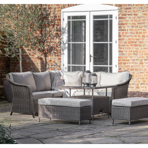 Sydney Square Dining Set with Rising Table - Grey Outdoor Furniture Sets Hickory Furniture Hickory Furniture Co.