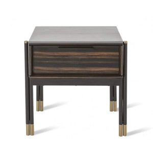 Bali Single Drawer Bedside Table - Ebony Bedside Cabinet Hickory Furniture Co. Hickory Furniture Co.