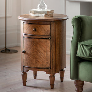 Hershey Drum Side Table End Table Hickory Furniture Co. Hickory Furniture Co.