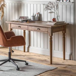 Camino 2 Drawer Desk - Oak Writing Desk Hickory Furniture Co. Hickory Furniture Co.