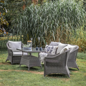 Piper Outdoor Lounge Dining Set - Grey Outdoor Furniture Sets Hickory Furniture Hickory Furniture Co.