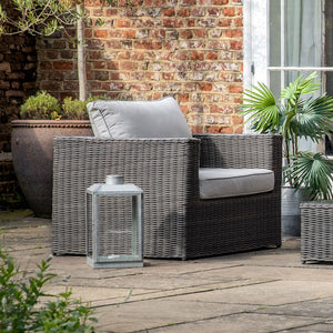 Calli Outdoor Armchair - Grey Rattan Armchair Hickory Furniture Hickory Furniture Co.