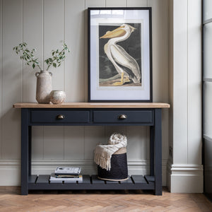 Edison 2 Drawer Console Table - Meteor Console Table Hickory Furniture Co. Hickory Furniture Co.