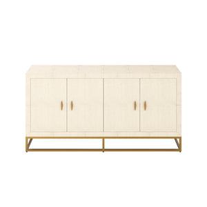 Azure Luxury Ivory Sideboard Faux Shagreen Sideboard Hickory Furniture Co. Hickory Furniture Co.