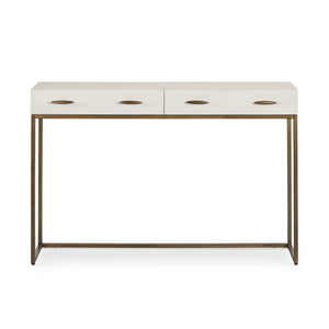 Azure Luxury Console Table Ivory Faux Shagreen Console Table Hickory Furniture Co. Hickory Furniture Co.